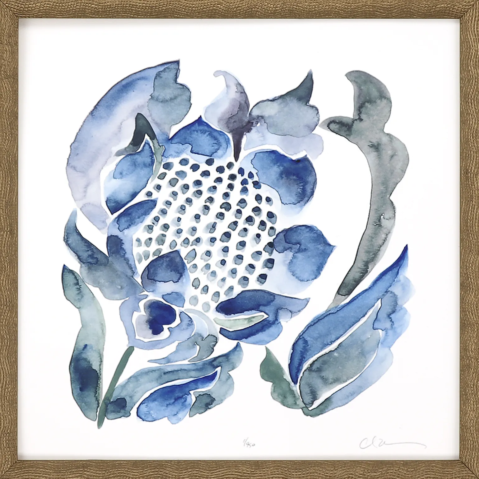 Indigo Ornament II
