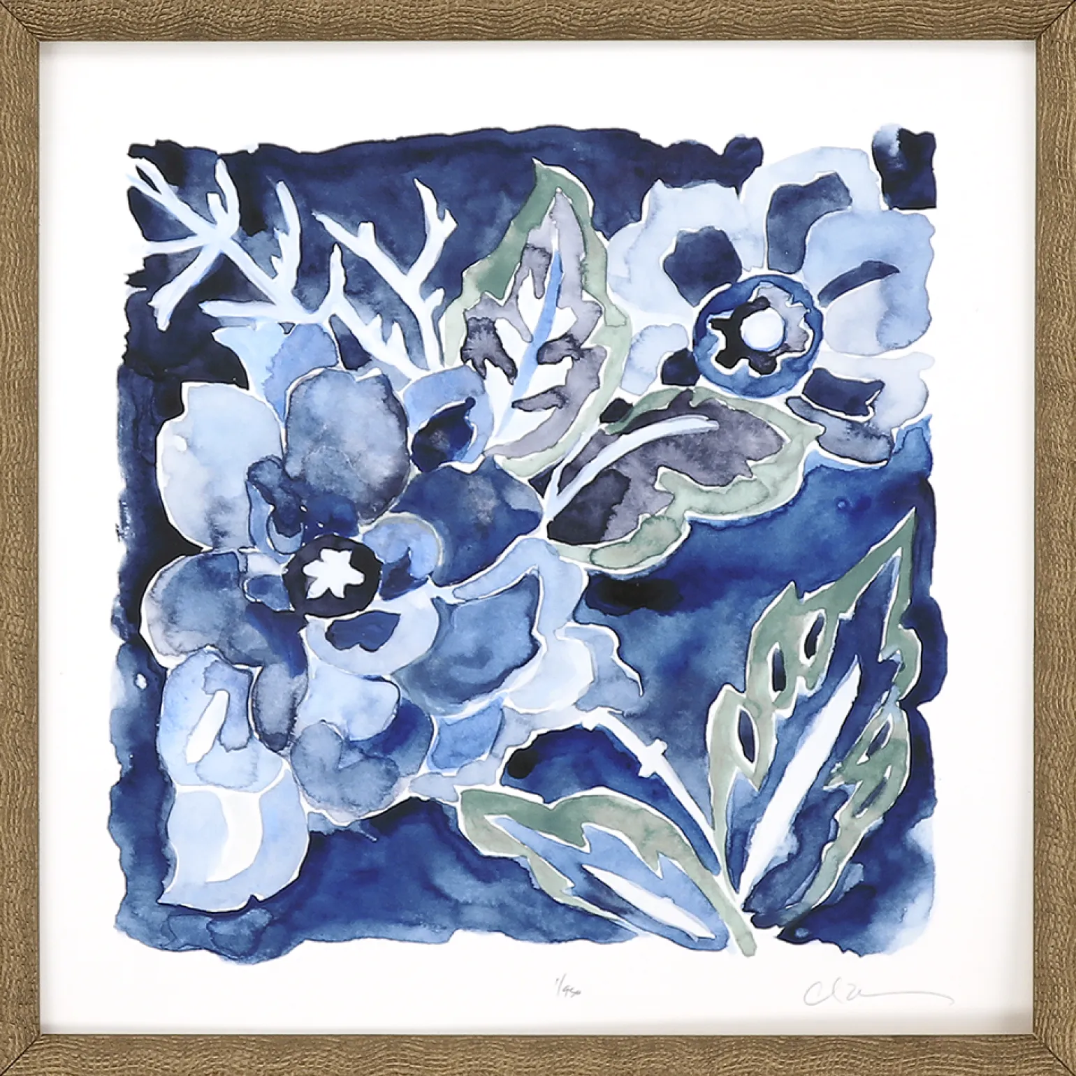 Indigo Ornament II