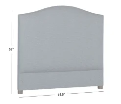 Jessica Queen Bed - Bluestone