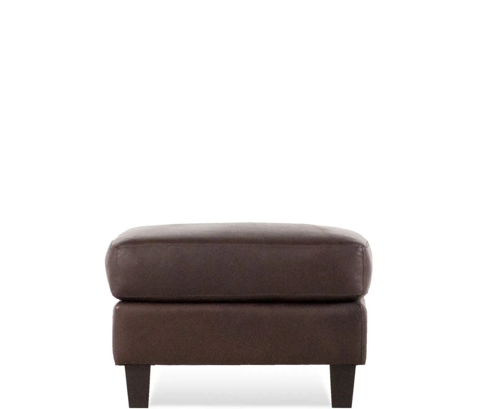 Mirabel Leather Ottoman - Wilderness Cocoa