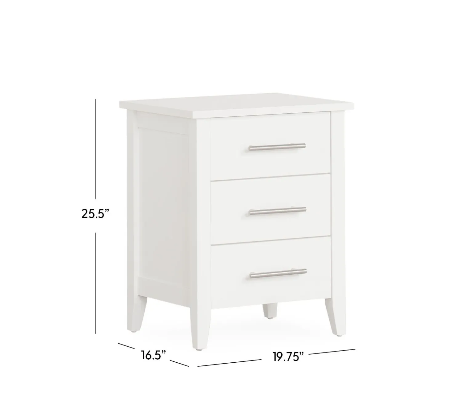 Nantucket 3-Drawer Nightstand