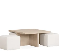 Oasis Bunching Coffee Table & Ottomans