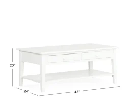 Outer Banks Coffee Table - Pure White