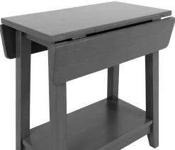 Outer Banks Drop Leaf Side Table - Heather Gray