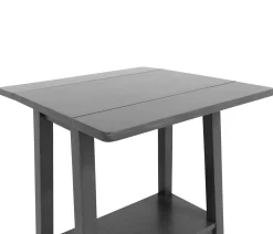 Outer Banks Drop Leaf Side Table - Heather Gray
