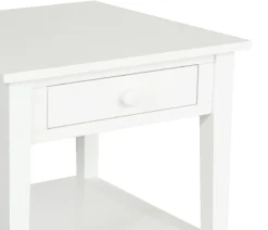 Outer Banks End Table - Pure White