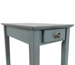 Outer Banks End Table w/ Starfish Knob - Ocean Blue
