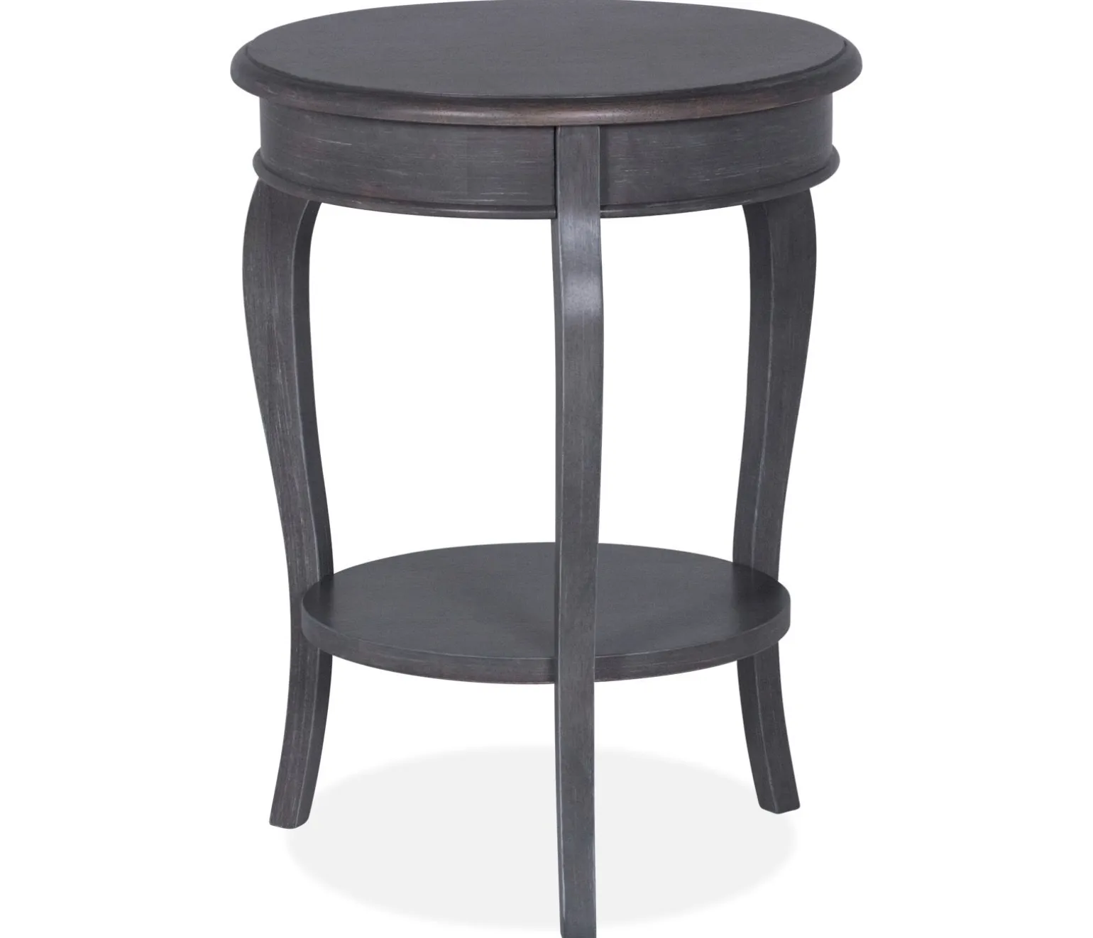 Outer Banks Round End Table - Heather Gray