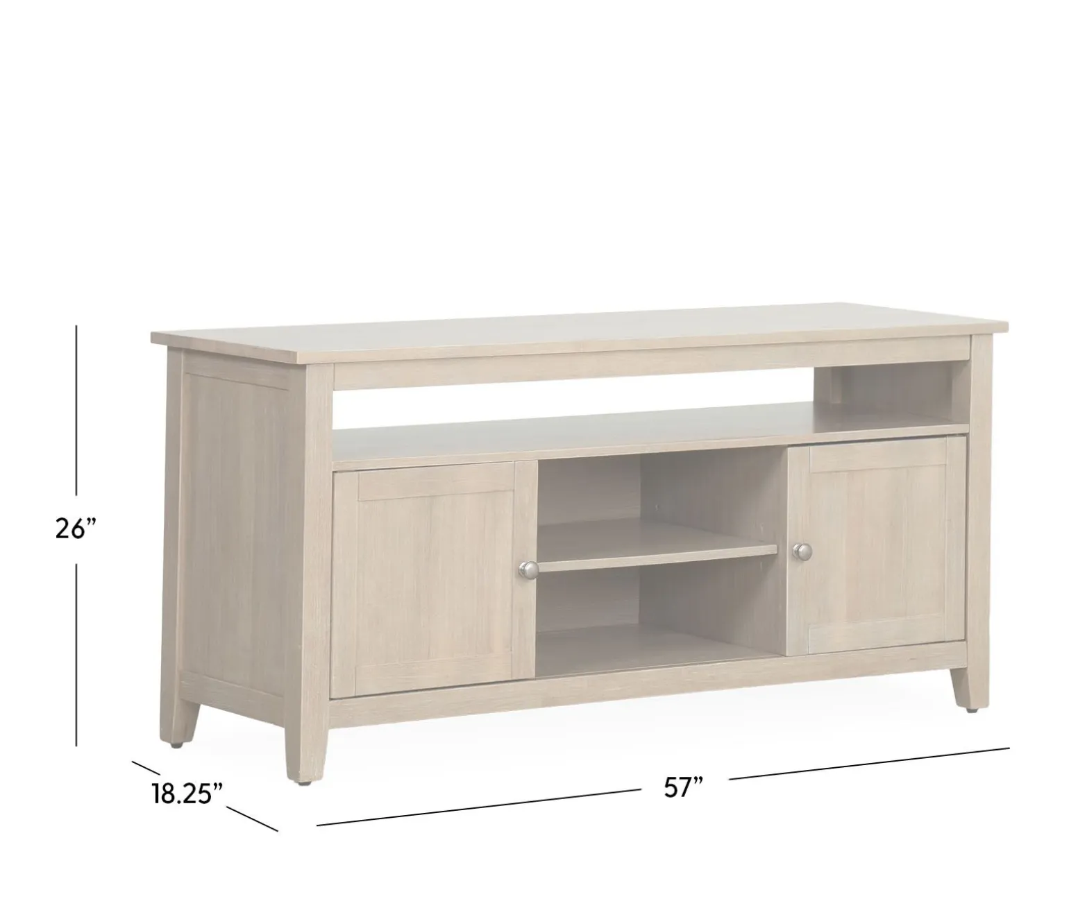Outer Banks TV Console - Weathered Grey