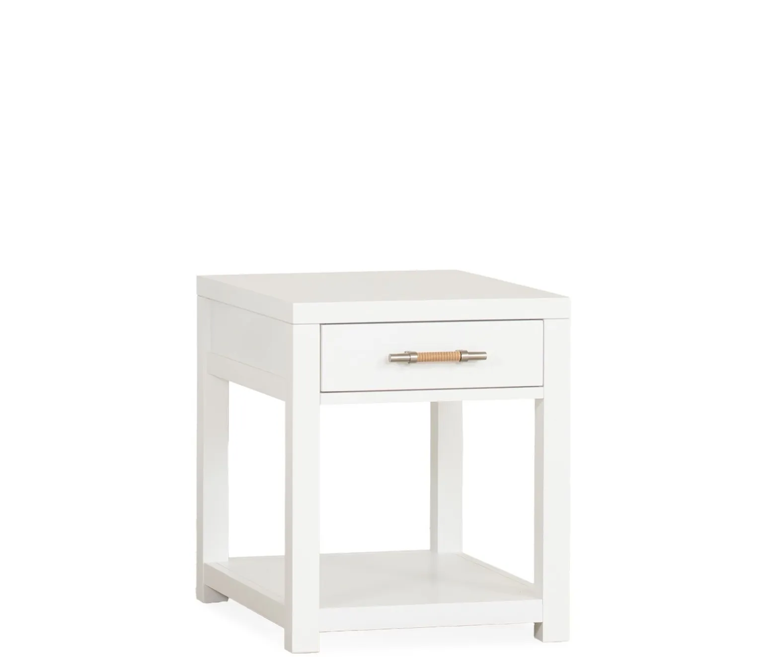 Palisades End Table - White