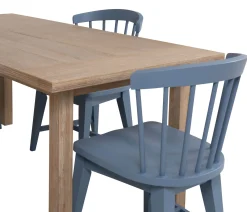 Palisades 5-Piece Dining Set - Cabana Blue Chairs
