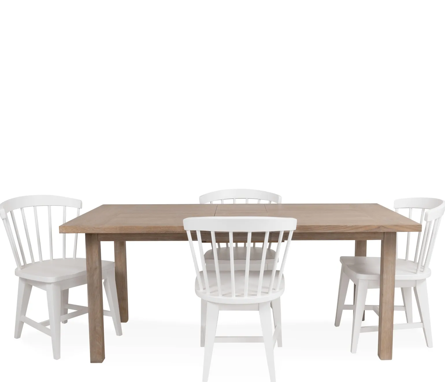 Palisades 5-Piece Dining Set - White Chairs