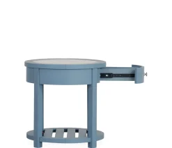 Palisades Round End Table - Cabana Blue