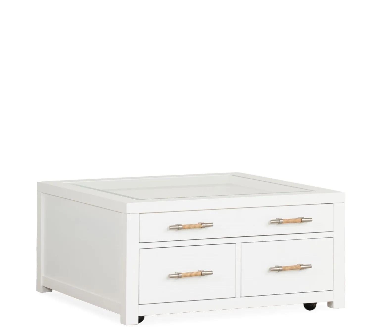 Palisades Square Coffee Table - White