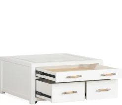 Palisades Square Coffee Table - White