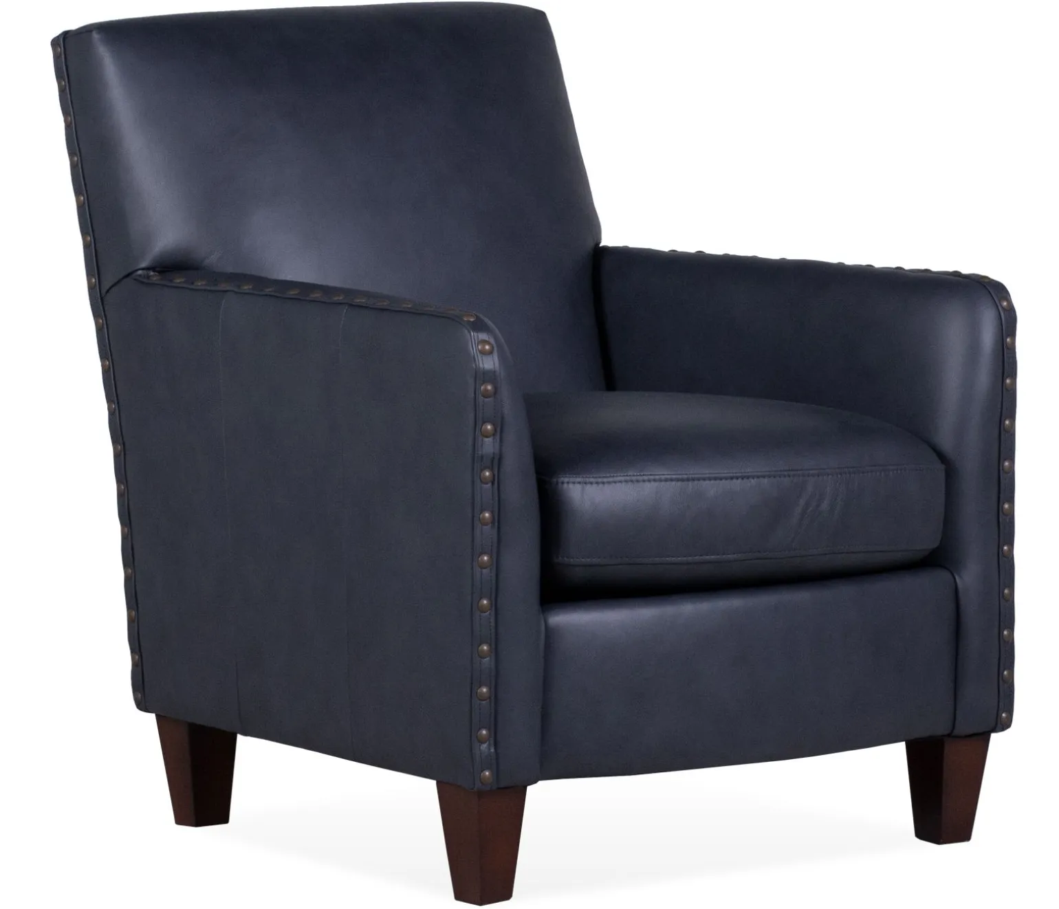 Paxton Leather Chair - Allenby Dark Blue