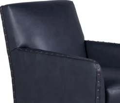 Paxton Leather Chair - Allenby Dark Blue