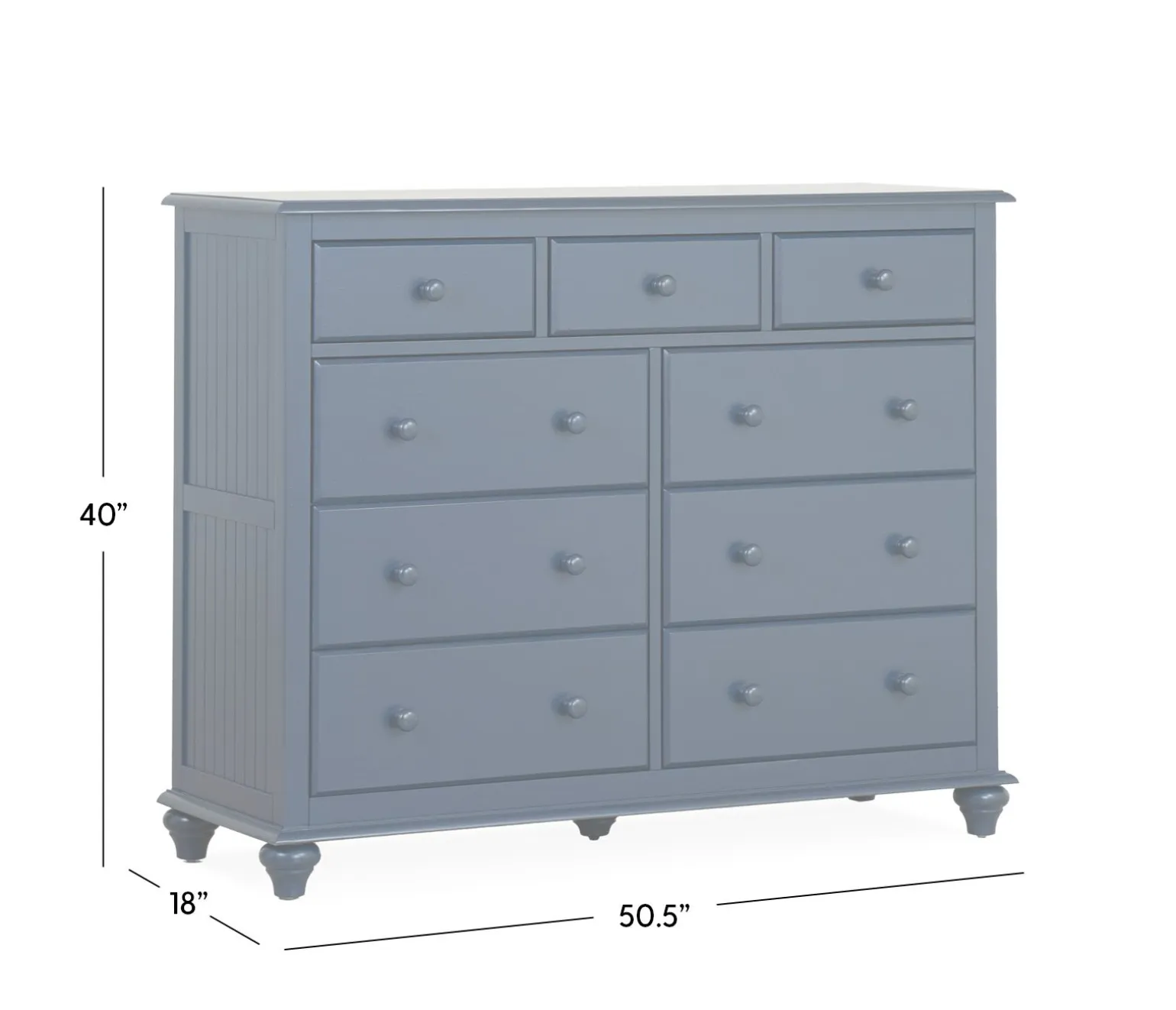 Pocasset 9-Drawer Dresser - Denim