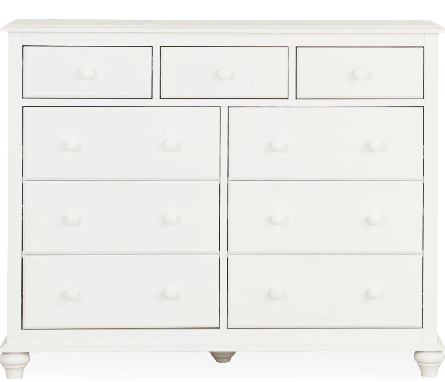 Pocasset 9-Drawer Dresser - White