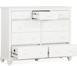 Pocasset 9-Drawer Dresser - White
