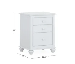 Pocasset 3-Drawer Nightstand - Oyster