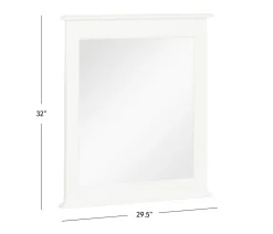 Pocasset Mirror - White
