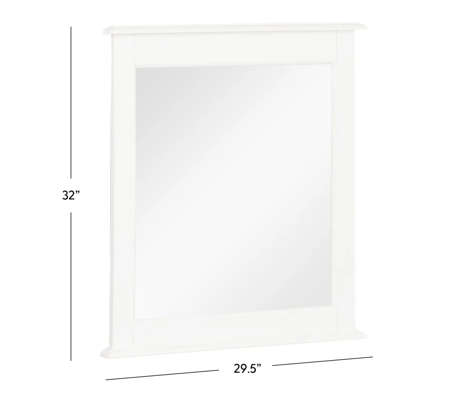 Pocasset Mirror - White