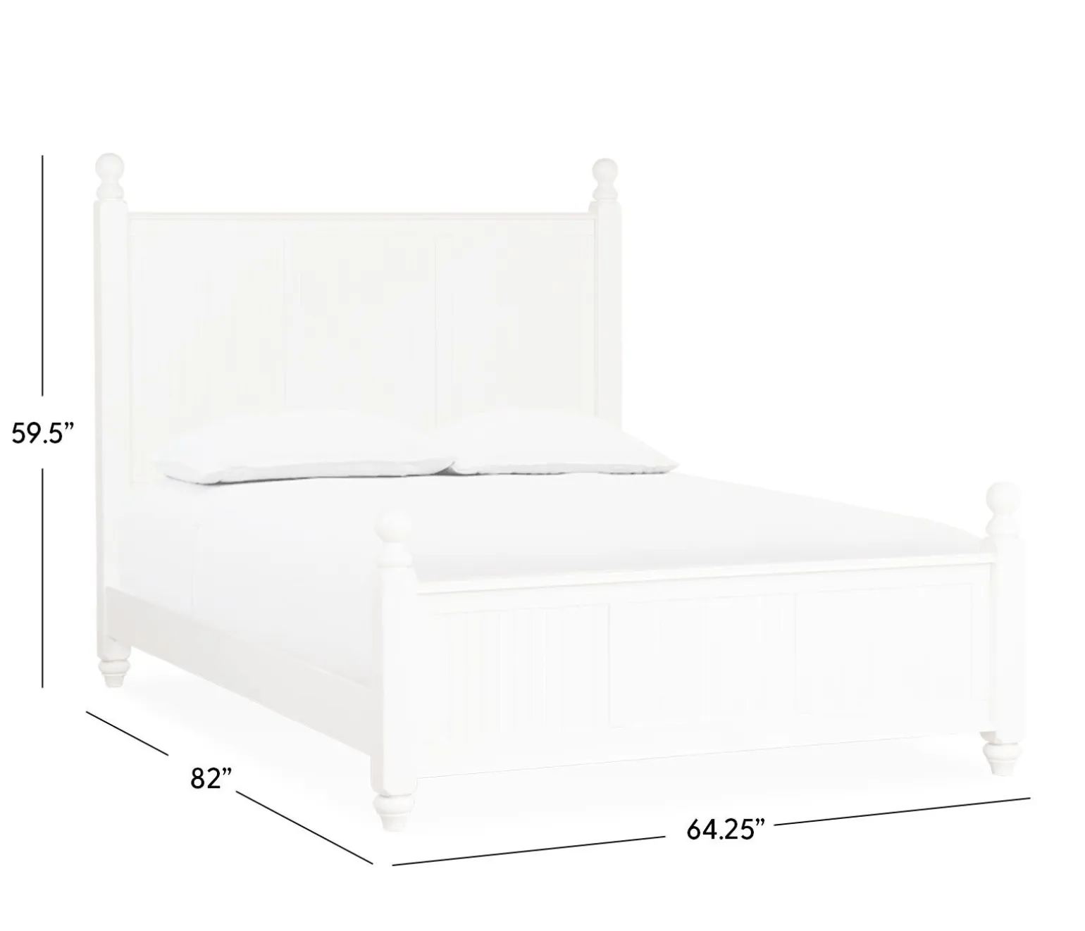 Pocasset Queen Bed - White