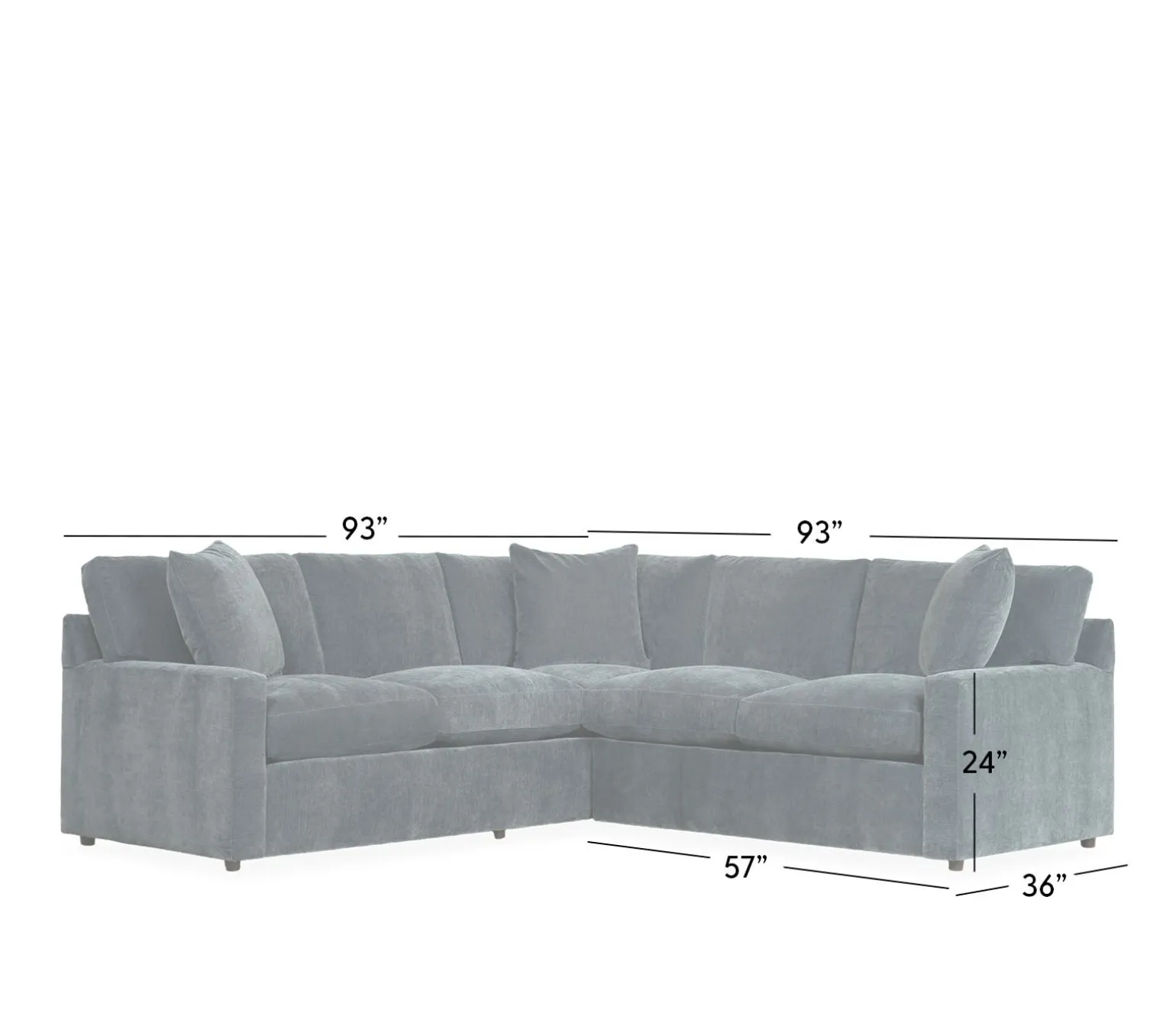 Rhodes 2-Piece Sectional - RSE with corner and LSE 2 seat end