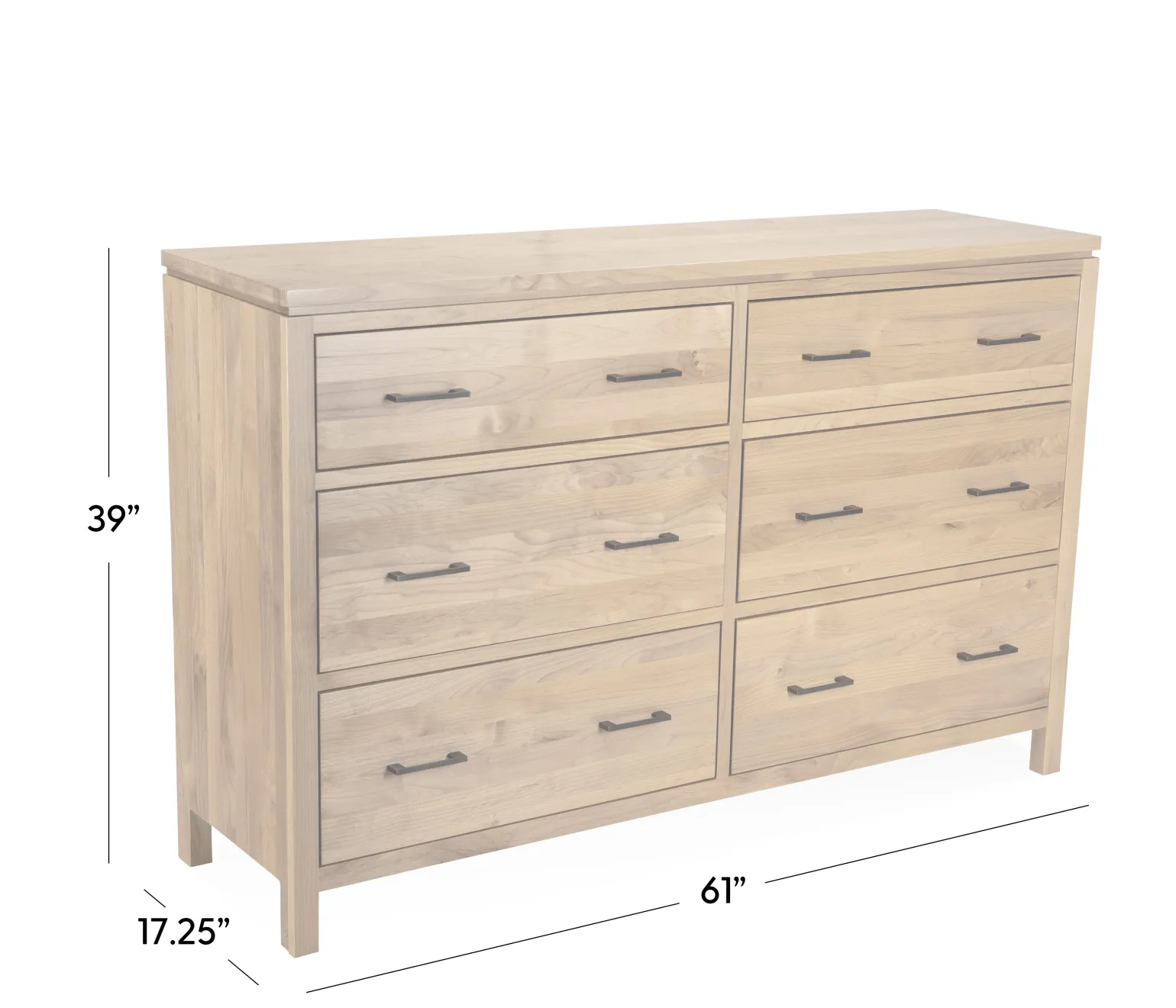 Seneca 6 Drawer Dresser