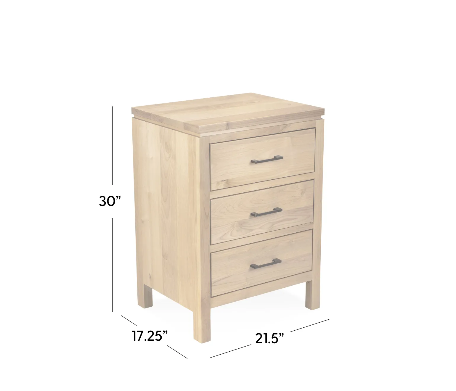 Seneca 3-Drawer Nightstand