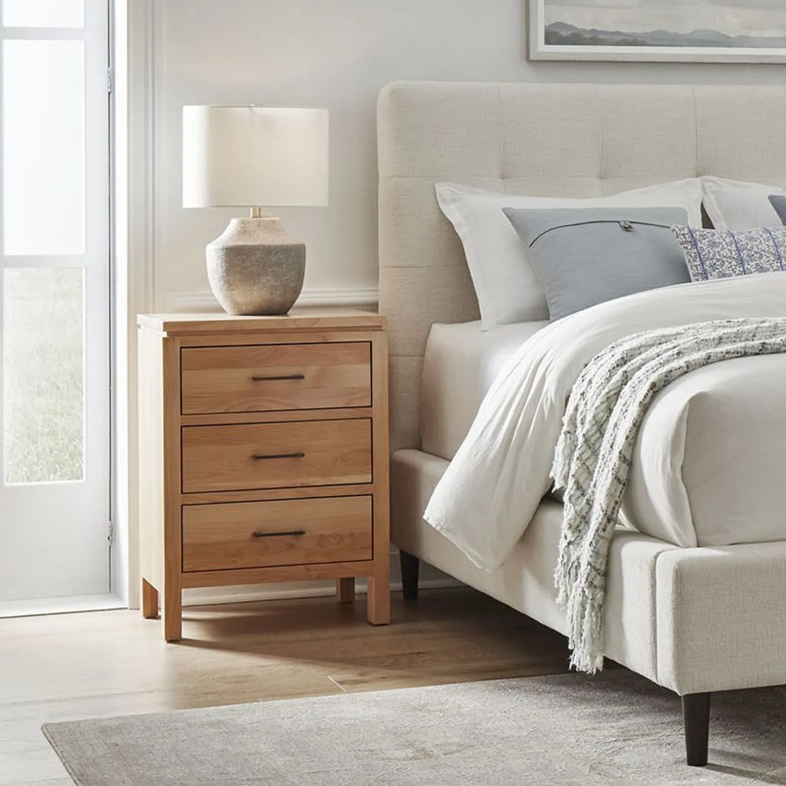 Seneca 3-Drawer Nightstand