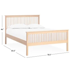 Shaker King Spindle Bed
