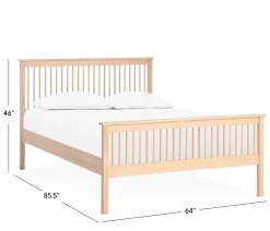 Shaker Queen Spindle Bed