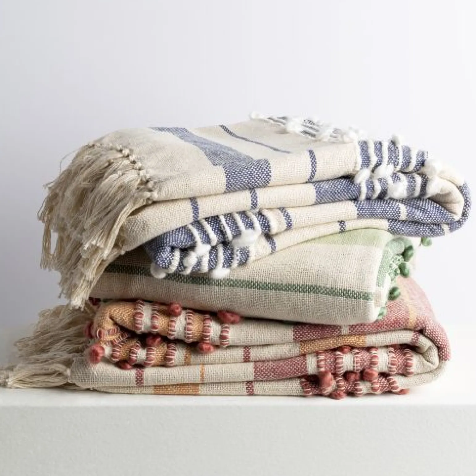Slubby Throw - Navy