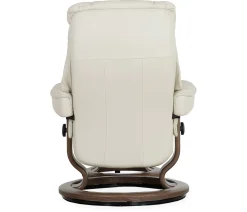 Stressless® Mayfair Small Classic Recliner & Ottoman - Paloma Light Grey