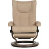 Stressless® Wing Medium Classic Power Recliner & Ottoman - Paloma Sand
