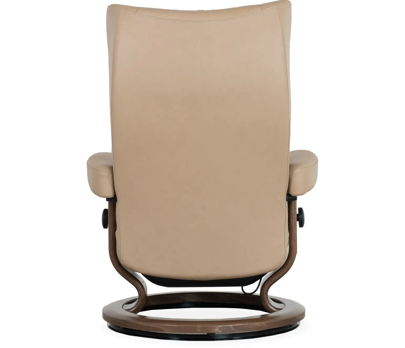 Stressless® Wing Medium Classic Power Recliner & Ottoman - Paloma Sand