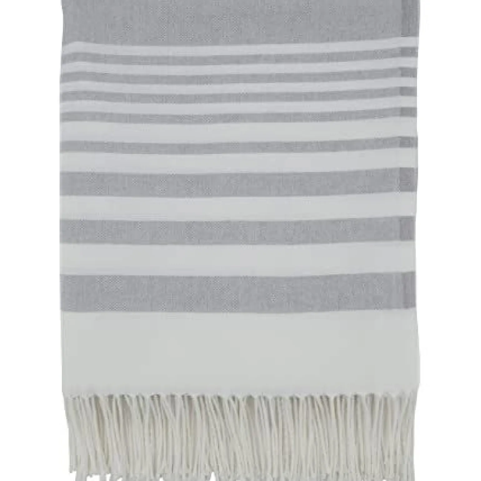 Striped Throw - Grey