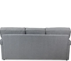 Stuart Sofa and Chaise Ottoman Set - Gray