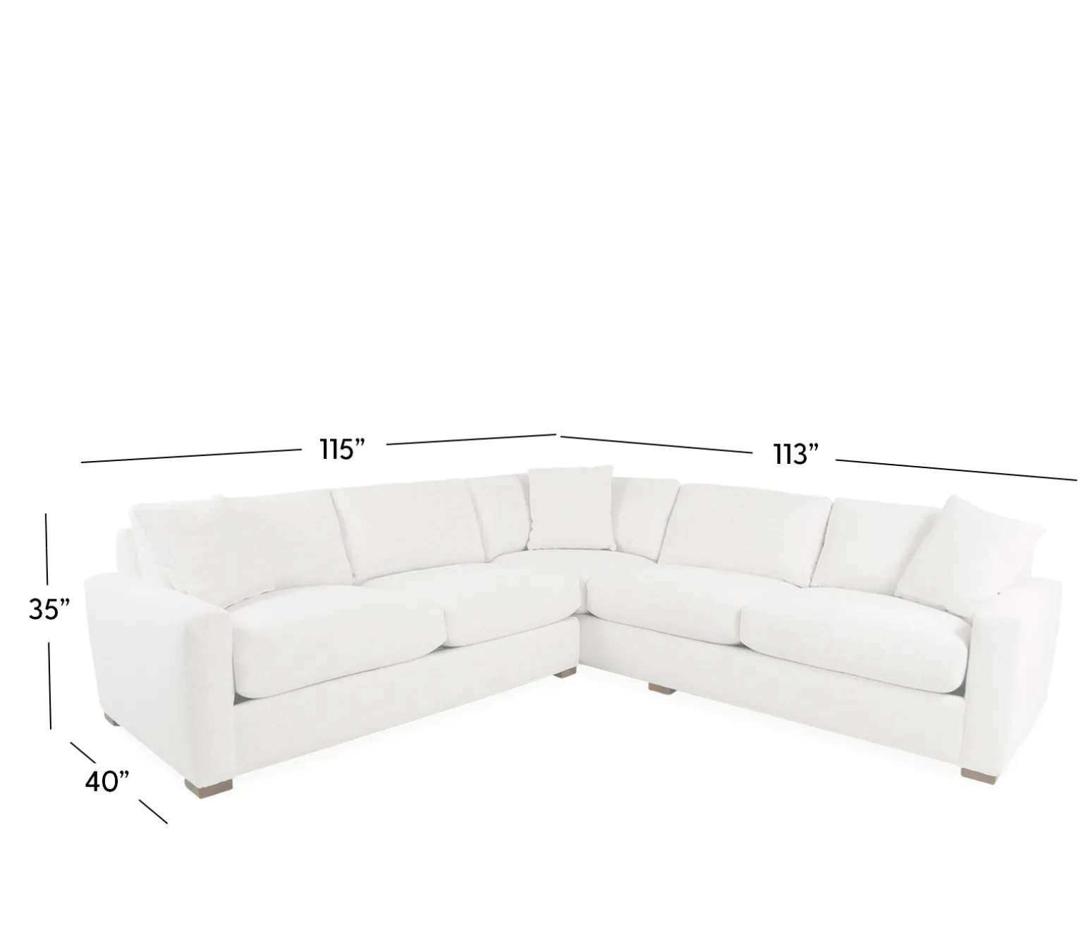 Swift 2 Piece Sectional - LSE 3 Seat Corner & RSE 2 Seat End
