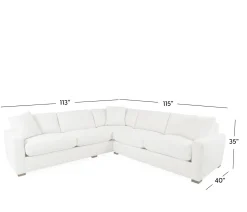 Swift 2 Piece Sectional - RSE 3 Seat Corner & LSE 2 Seat End