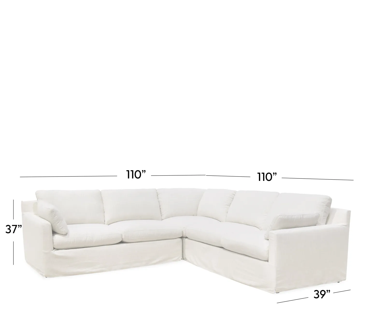 Sydney 3 PC Sectional RSE & LSE 2 Seat with Corner
