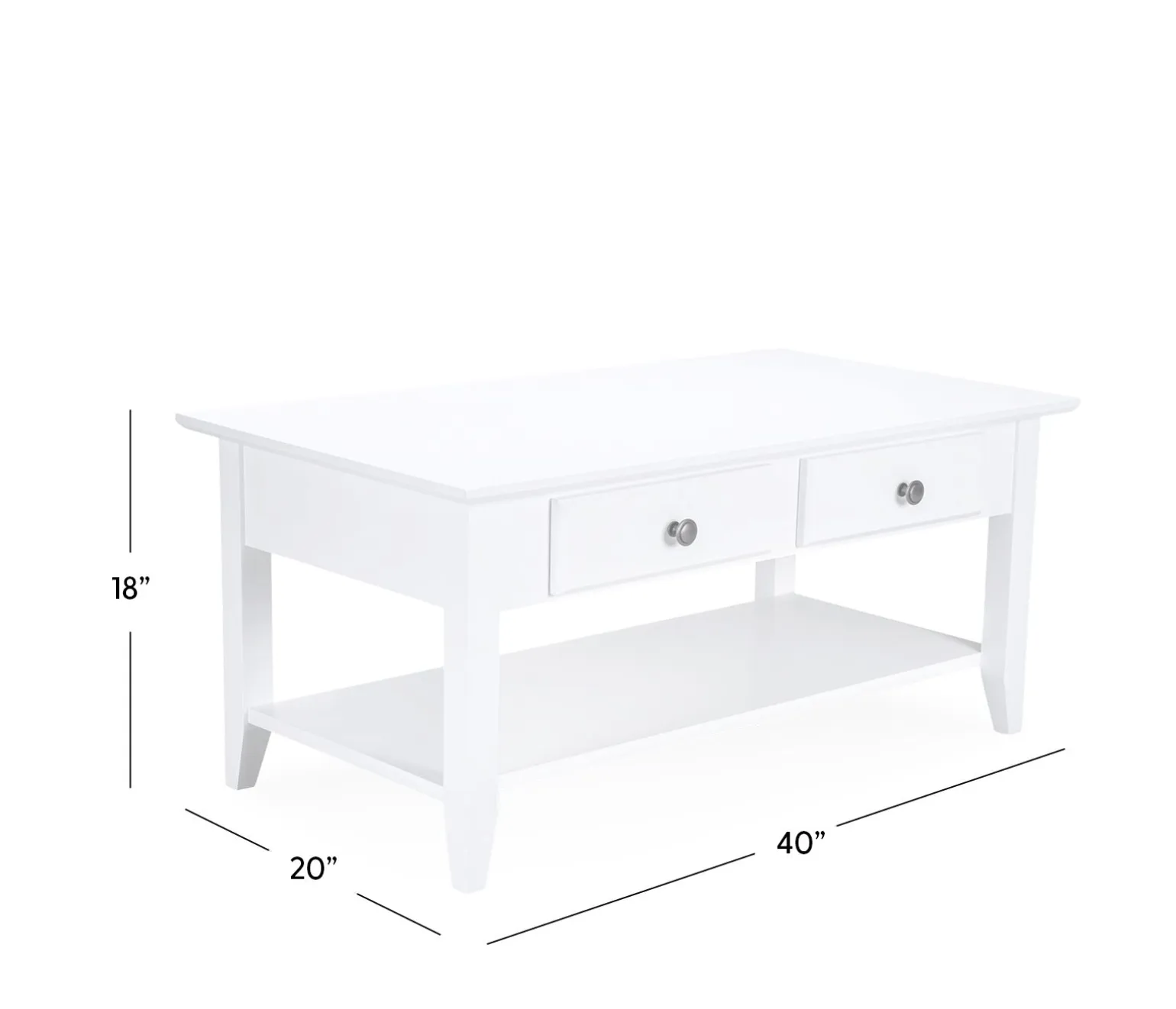 Theodore Coffee Table - Snow White