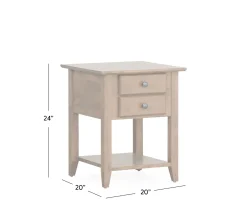 Theodore End Table- Flagstone
