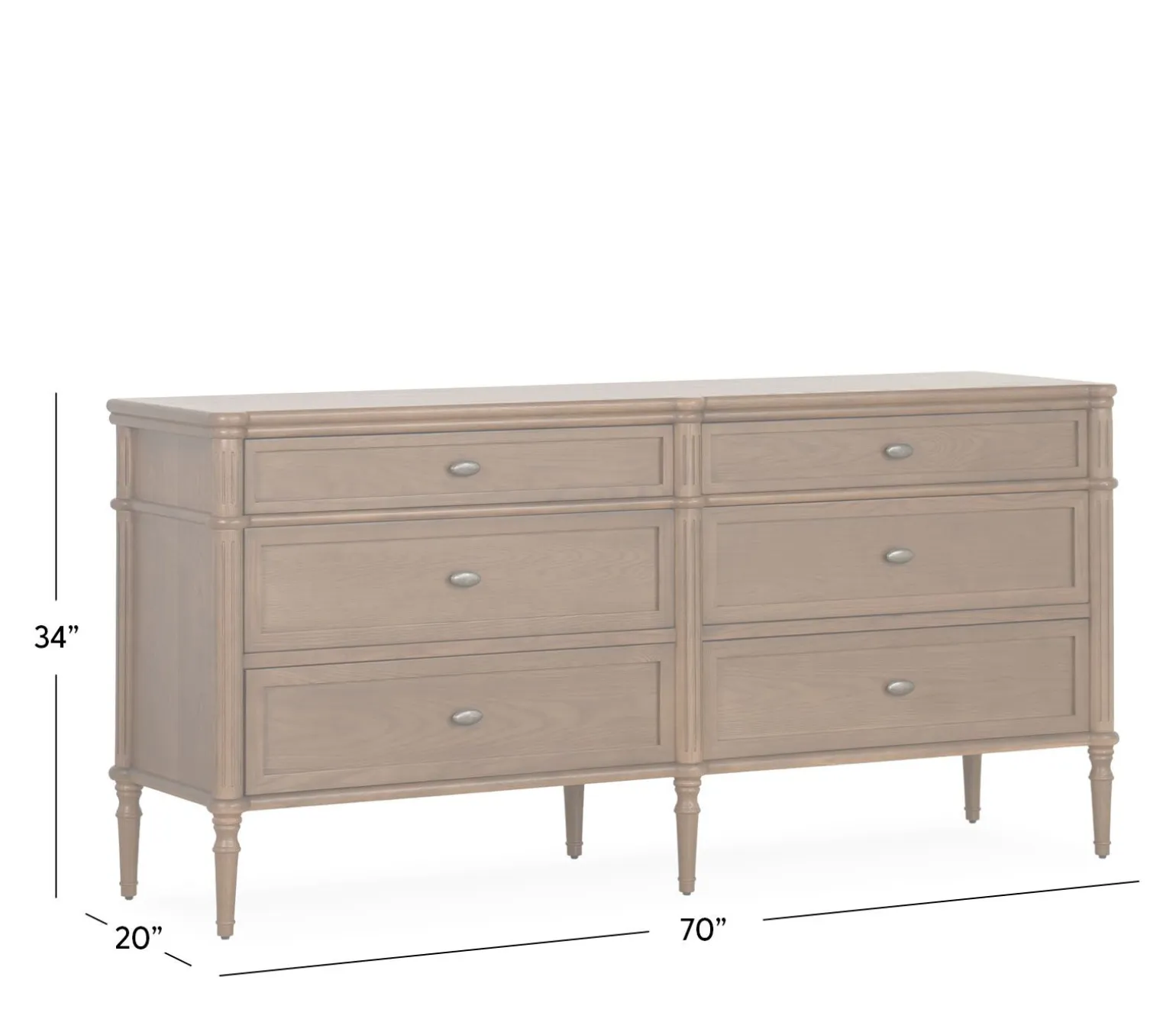 Toulouse 6-Drawer Dresser