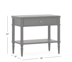 Toulouse 1-Drawer Nightstand - Black