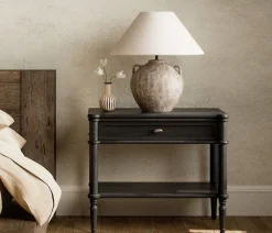 Toulouse 1-Drawer Nightstand - Black