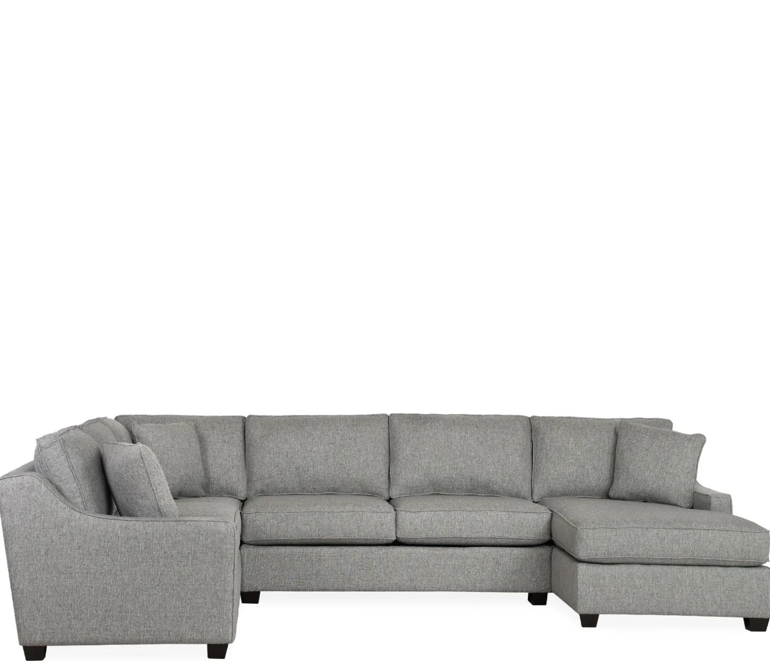 Twilight 3-Piece Sectional LHF Sofa w/ Armless Apt. Sofa, RHF Chaise