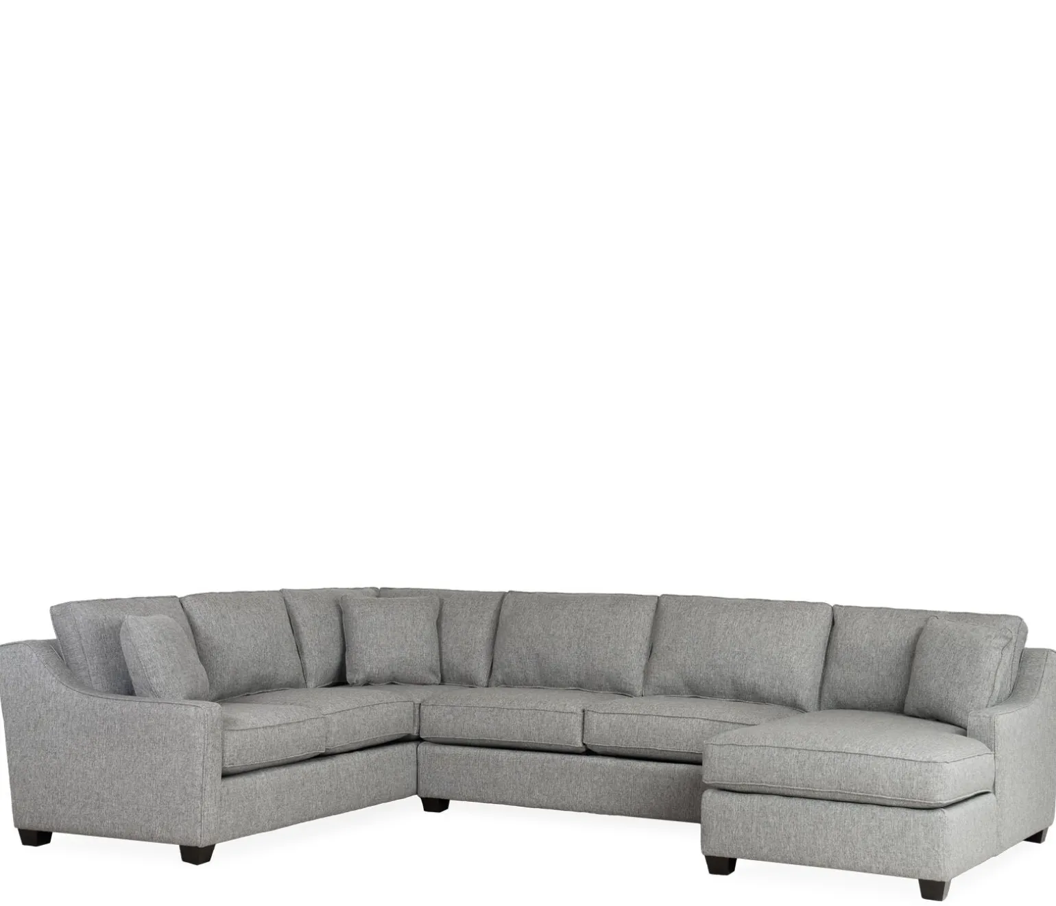 Twilight 3-Piece Sectional LHF Sofa w/ Armless Apt. Sofa, RHF Chaise